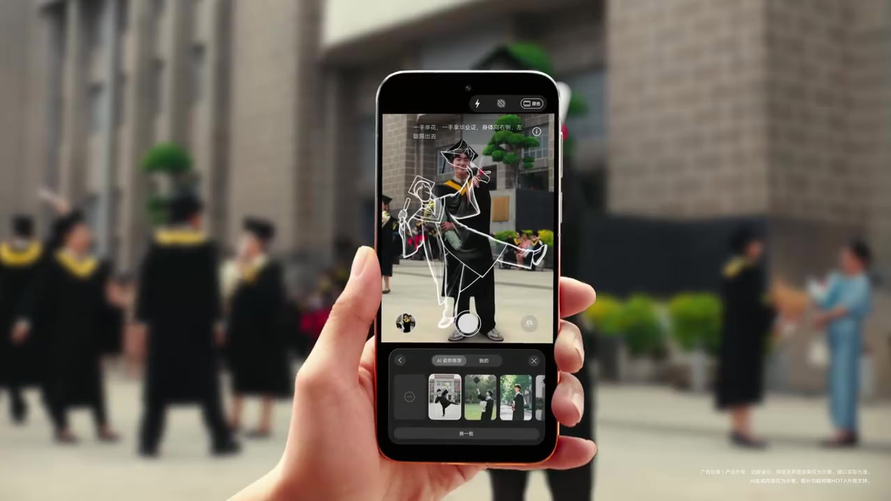 This smartphone can literally tell you how to pose for social media